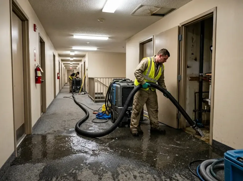 multi-unit-apartment-hallway-f-005 — frequently asked questions, Emergency Burst Pipe Water Extraction & Removal in Horsehea…